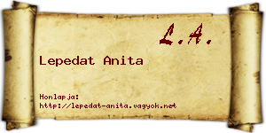 Lepedat Anita névjegykártya